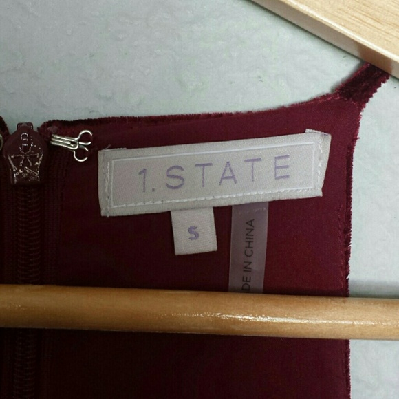 1. State Velvet Wide Leg Jumpsuit Size Small - Picture 4 of 8